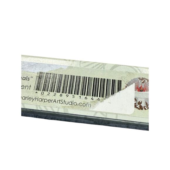 Charley Harper Cardinal Stone Coasters set of 4 with wood stand NEW - Picture 8 of 13